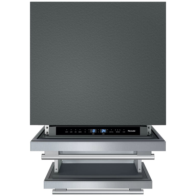 Thermador 24 in. 4.4 cu. ft. Double Refrigerator Drawers with Masterpiece handles - Stainless Steel, , hires