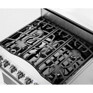 Viking 3 Series 30 in. 4 cu. ft. Standard Convection Gas Range with 5 Sealed Burners - Stainless Steel, Stainless Steel, hires