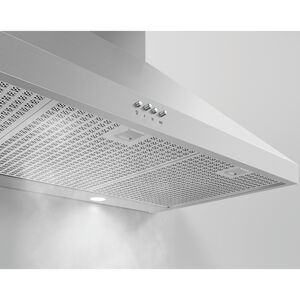 Fisher & Paykel Series 7 36 in. Convertible Chimney Style Range Hood with 600 CFM, 3 Fan Speeds & 2 LED Lights - Stainless Steel, , hires