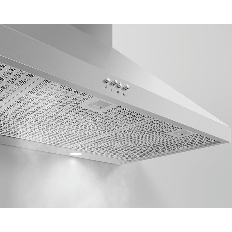 Fisher & Paykel Series 7 36 in. Convertible Chimney Style Range Hood with 600 CFM, 3 Fan Speeds & 2 LED Lights - Stainless Steel, , hires