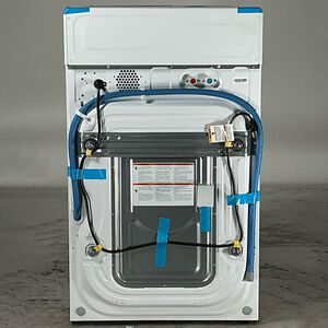 GE Profile 28 in. 4.6 cu. ft. Smart Electric Front Load Ventless All-in-One Combo with Heat Pump, Sensor Dry, Sanitize & Steam Cycle - White (Open Box Good Condition), , hires