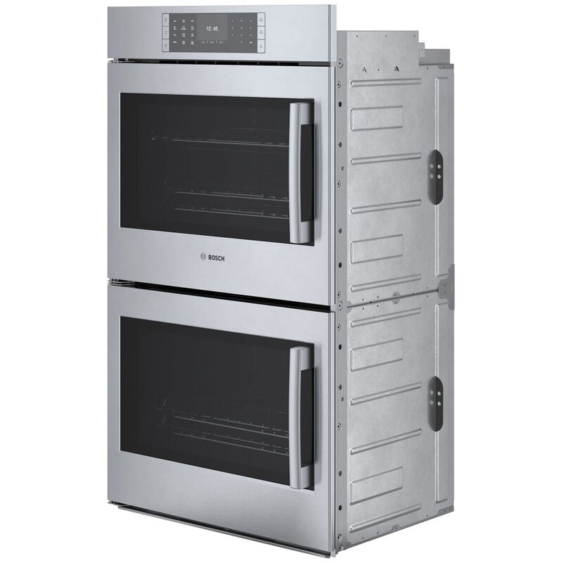 Bosch Benchmark Series 30 in. 9.2 cu. ft. Top Control Electric Double Wall Oven with True European Convection - Stainless Steel, , hires