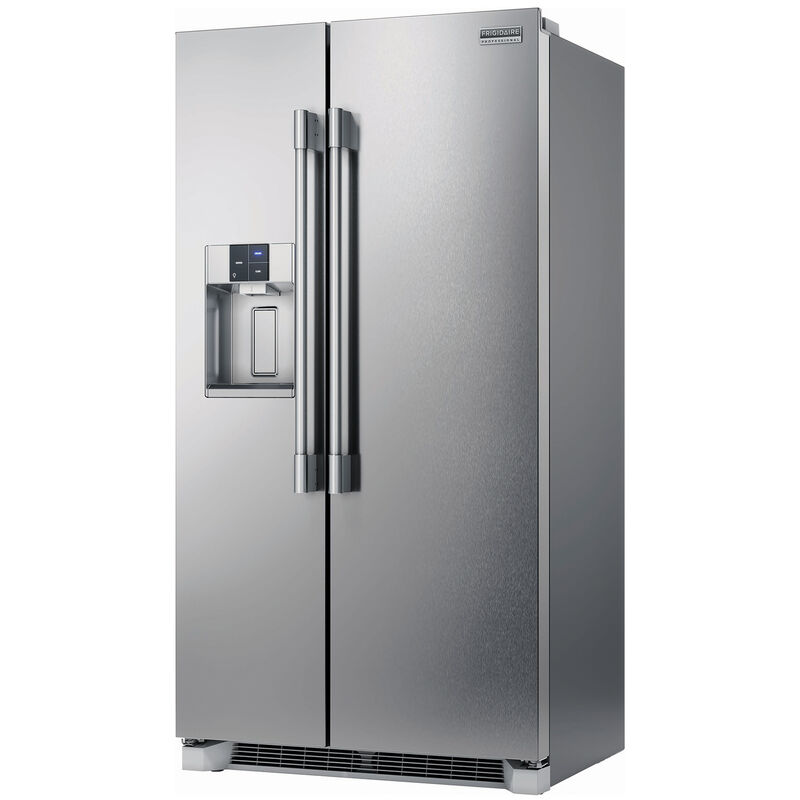 Frigidaire Professional 36 in. 22.3 cu. ft. Counter Depth Side-by-Side Refrigerator with External Ice & Water Dispenser - Stainless Steel, , hires