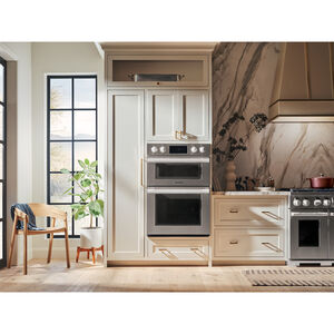 SKS 30 in. 6.4 cu. ft. Smart Speed/ Steam Electric Microwave/Wall Oven Combo with True European Convection & Sensor Cooking - Stainless Steel, , hires