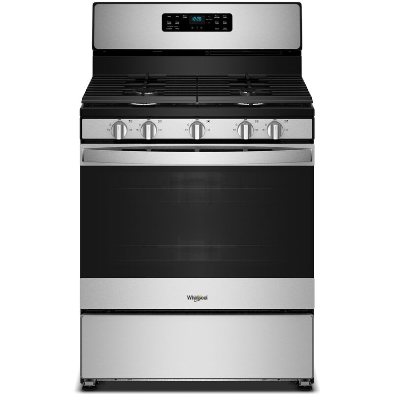 Whirlpool 30 in. 5.1 cu. ft. Gas Range with 5 Sealed Burners - Stainless Steel, , hires