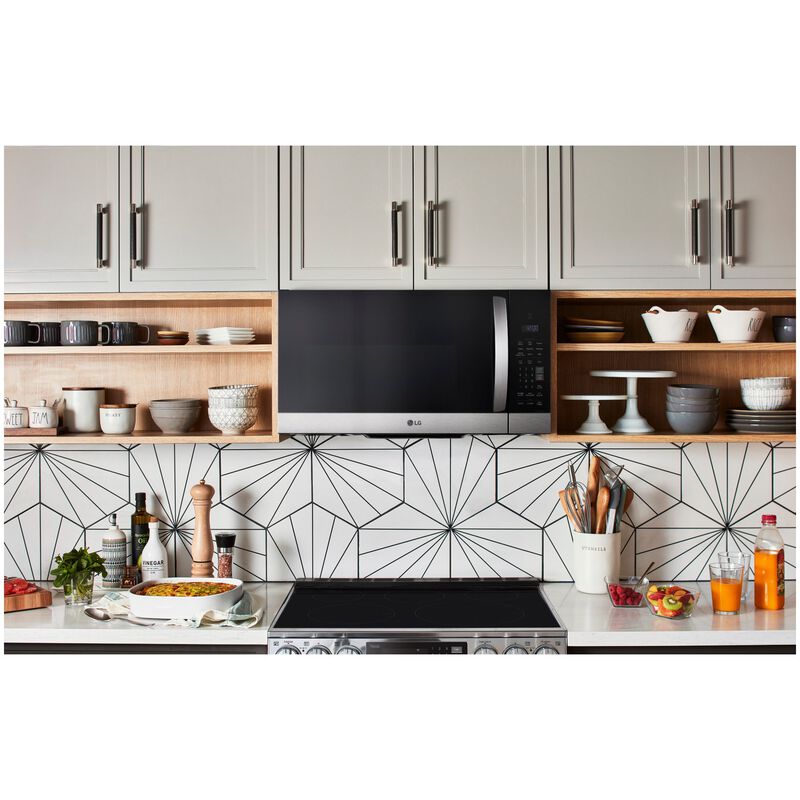 LG 30 in. 1.7 cu. ft. 1000W Over-the-Range Microwave with 300 CFM - PrintProof Stainless Steel, , hires