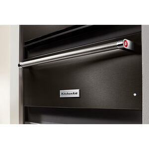 KitchenAid 30 in. 1.5 cu. ft. Warming Drawer with Humidity Control - Black Stainless, , hires