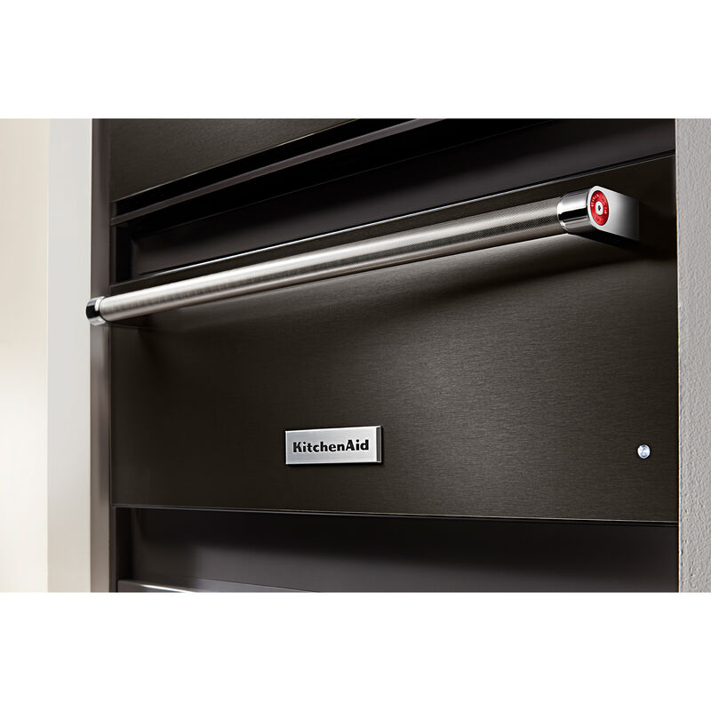KitchenAid 30 in. 1.5 cu. ft. Warming Drawer with Humidity Control - Black Stainless, , hires
