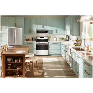 Whirlpool 30 in. 5.1 cu. ft. Gas Range with 5 Sealed Burners - Stainless Steel, , hires