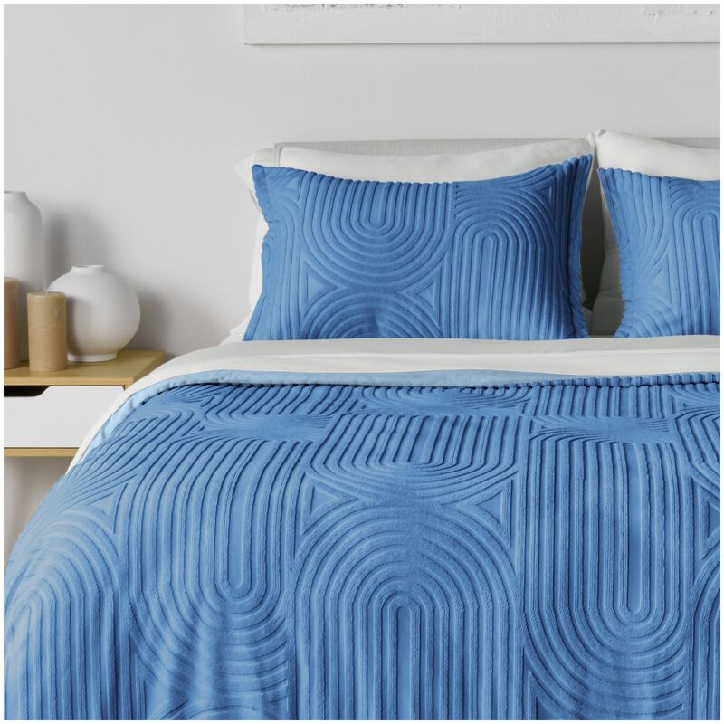 BEDGEAR Performance Duvet & 2pc Sham Set, Racetrack, Stonewash Blue, King, , hires