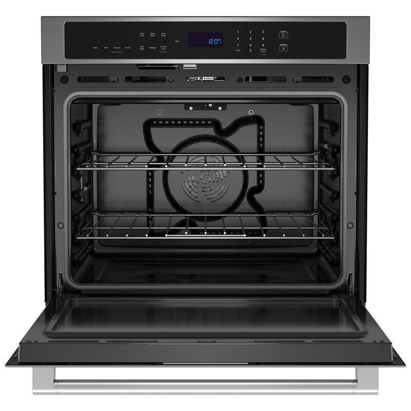 Maytag 30 in. 5 cu. ft. Electric Single Wall Oven with True European Convection - Fingerprint Resistant Stainless Steel, , hires