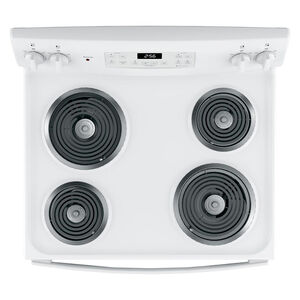 GE 30 in. 5 cu. ft. Electric Range with Coil Burners - White, White, hires