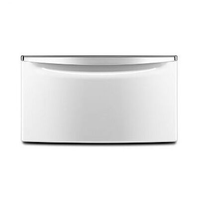 Maytag 15.5" Pedestal with Drawer - White with Chrome Handle | XHPC155XW