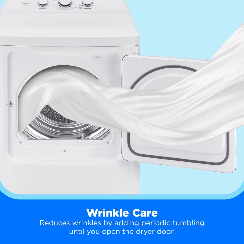 Midea 27 in. 7.0 cu. ft. Electric Dryer with Sensor Dry - White, , hires