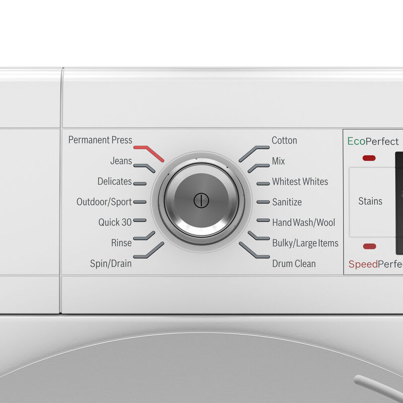 Bosch 500 Series 24 in. 2.2 cu. ft. Stackable Front Load Washer with SpeedPerfect, EcoSilence Motor & Sanitize Cycle - White, , hires