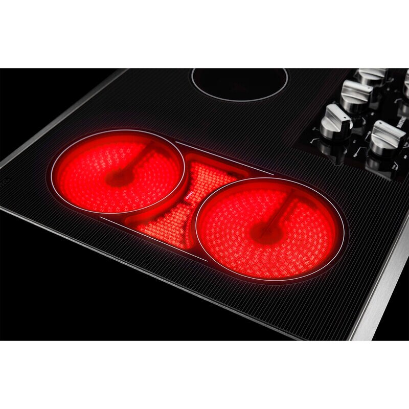 Maytag 36 in. 5-Burner Electric Cooktop with Power Burner, Reversible Grill & Griddle - Stainless Steel, , hires