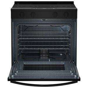 Whirlpool 30 in. 5.3 cu. ft. Smart Air-Fry Electric Range with Radiant Burners - Black, , hires