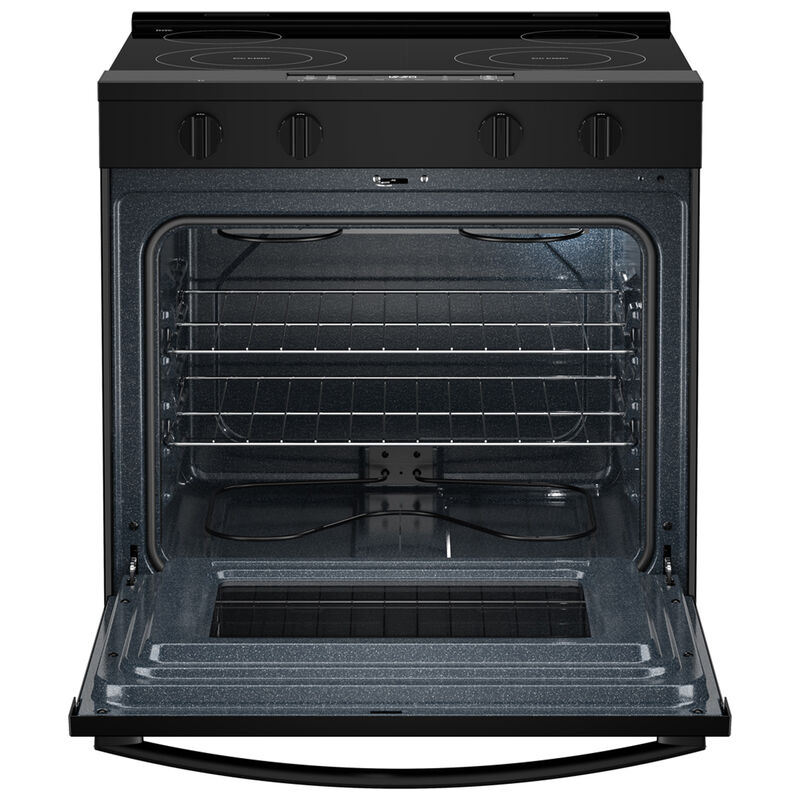 Whirlpool 30 in. 5.3 cu. ft. Smart Air-Fry Electric Range with Radiant Burners - Black, , hires