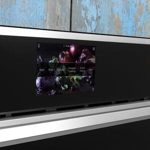 Monogram Minimalist Series 30 in. 10 cu. ft. Smart Top Control SpeedElectric Double Wall Oven with True European Convection - Stainless Steel, , hires