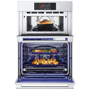 LG 30" 6.4 Cu. Ft. Electric Smart Double Wall Oven with True European Convection & Self Clean - Printproof Stainless Steel, , hires