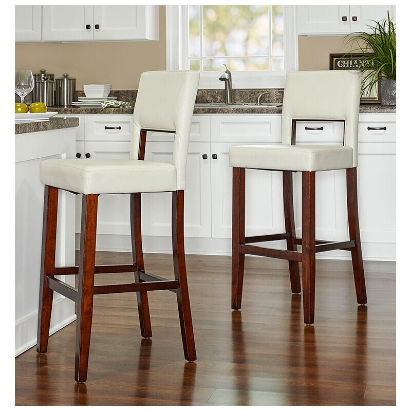 Stefan Bar Stool-White, White, hires