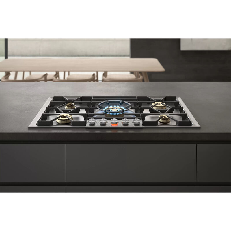 Gaggenau 200 Series 36 in. 5-Burner Natural Gas Cooktop with Power Burner - Stainless Steel, , hires