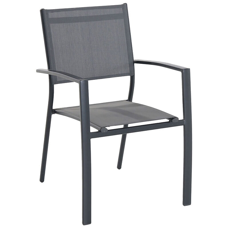 Hanover Naples 11 Piece Dining Set With Sling Back Chairs Gray