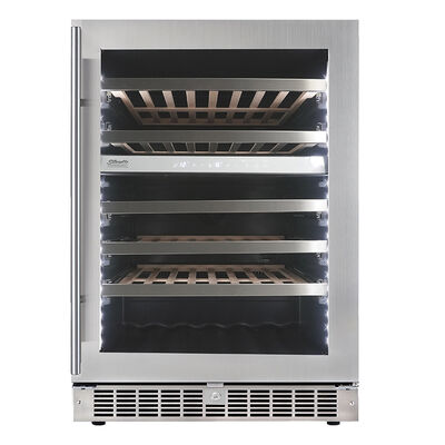Danby Appliances 24 in. Undercounter Wine Cooler with Dual Zones & 51 Bottle Capacity - Stainless Steel | SPRWC053D1SS