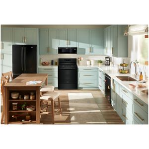 Whirlpool 30 in. 5.1 cu. ft. Gas Range with 4 Sealed Burners - Black, , hires