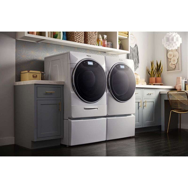 Whirlpool 27 in. 7.4 cu. ft. Front Loading Gas Dryer with 7 Dryer Programs, Sanitize Cycle, Wrinkle Care & Sensor Dry - White, , hires