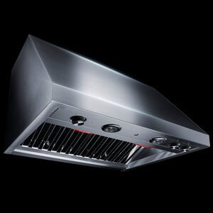 JennAir Pro-Style 30 in. Ducted Canopy Pro Style Style Range Hood with 600 CFM, 4 Fan Speeds & 2 Halogen Lights - Stainless Steel, , hires
