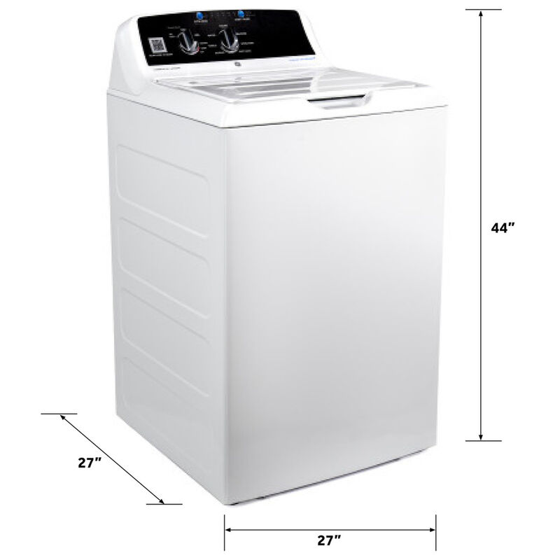 GE 27 in. 4.2 cu. ft. Smart Commercial Top Load Washer with Agitator & Built-In App Payment System - White, , hires
