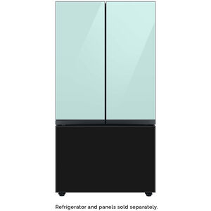 Samsung BESPOKE 3-Door French Door Top Panel for Refrigerators - Morning Blue Glass, , hires