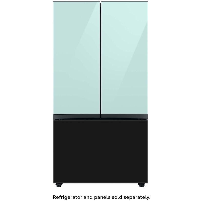 Samsung BESPOKE 3-Door French Door Top Panel for Refrigerators - Morning Blue Glass, , hires