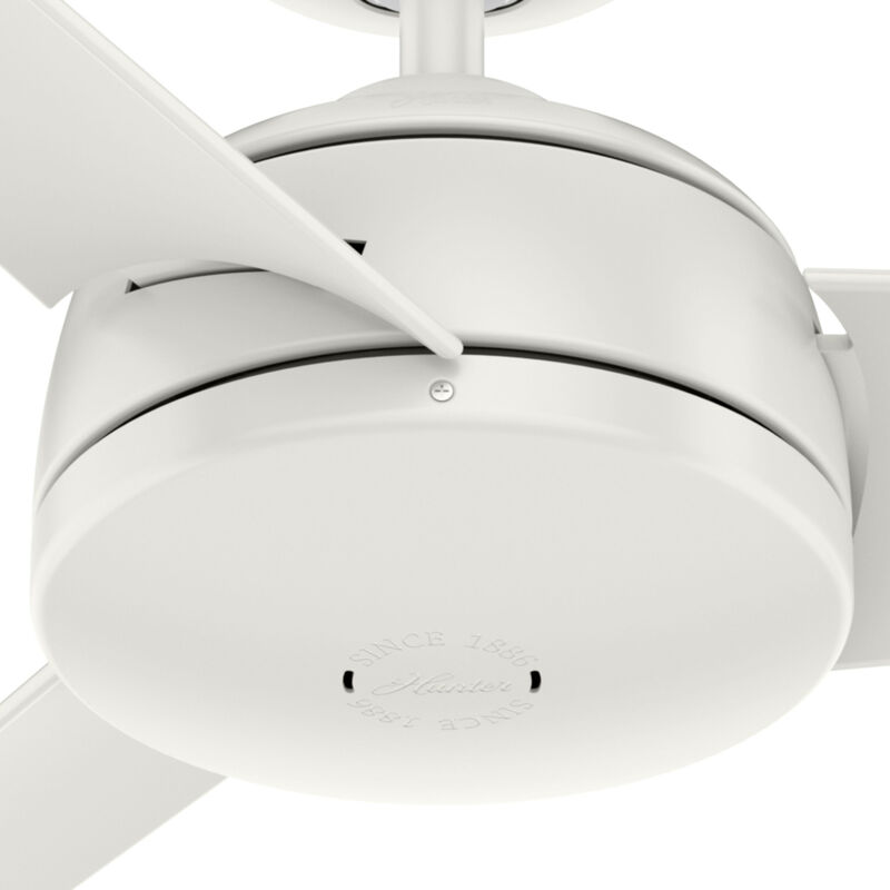 Hunter Trimaran 52 in. Indoor/Outdoor Ceiling Fan with Wall Control - Fresh White, , hires