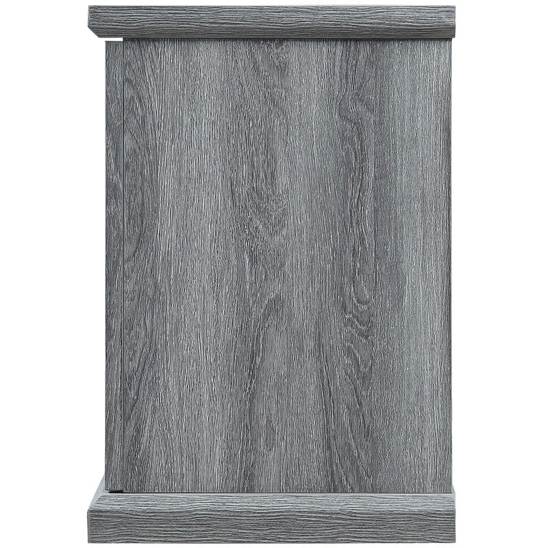 Manhattan Comfort Franklin 60" TV Stand with 2 Doors & Open Shelves - Gray, , hires