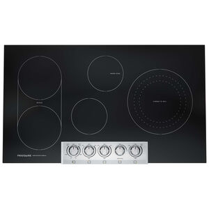Frigidaire Professional 36 in. 5-Burner Electric Cooktop with Simmer Burner & Power Burner - Stainless Steel, , hires