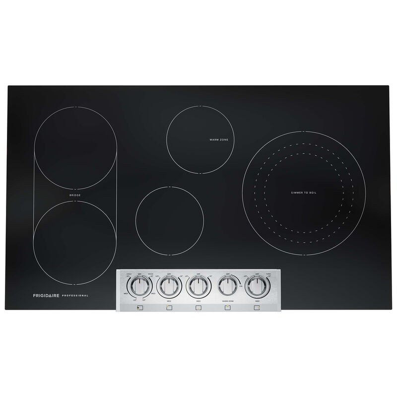 Frigidaire Professional 36 in. 5-Burner Electric Cooktop with Simmer Burner & Power Burner - Stainless Steel, , hires