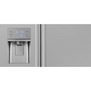 Dacor 42 in. 24.0 cu. ft. Built-In Smart Counter Depth Side-by-Side Refrigerator with External Ice & Water Dispenser - Silver Stainless, , hires