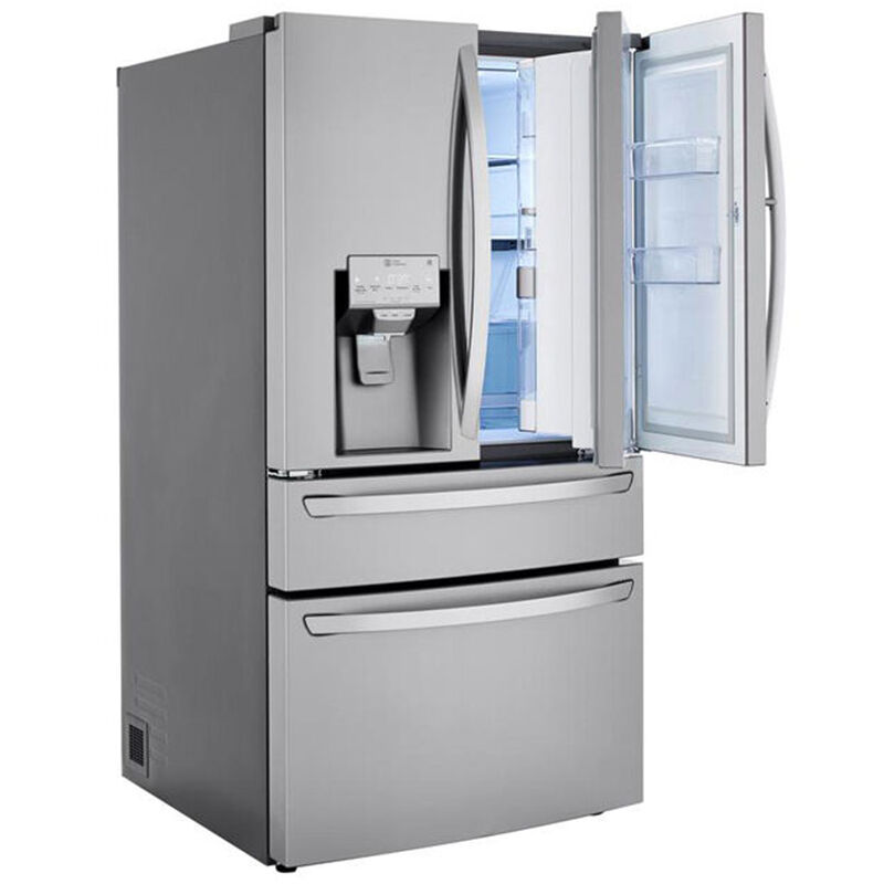 LG 36 in. 29.5 cu. ft. Smart 4-Door French Door Refrigerator with Ice & Water Dispenser - PrintProof Stainless Steel, PrintProof Stainless Steel, hires