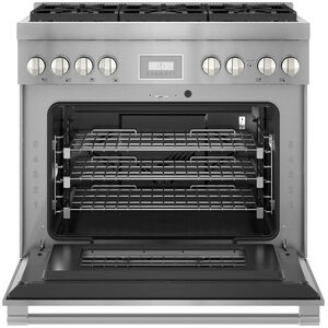 Thermador Pro Harmony Professional Series 36 in. 4.9 cu. ft. Smart Convection Oven Freestanding Dual Fuel Range with 6 Sealed Burners - Stainless Steel, , hires