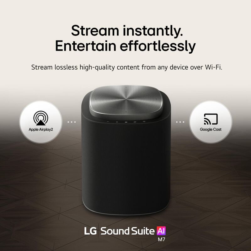 LG Sound Suite Wireless Spatial Speaker with Dolby Atmos FlexConnect - Black, , hires