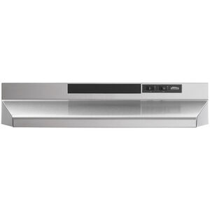 Broan F40000 Series 30 in. Standard Style Range Hood with 2 Speed Settings, 230 CFM & 1 Incandescent Light - Stainless Steel, , hires