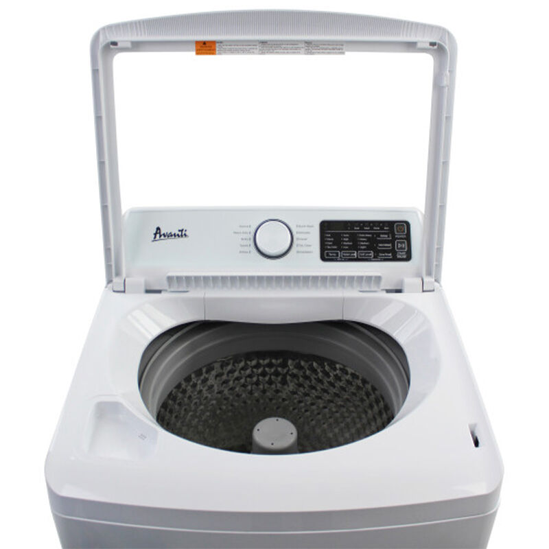 Avanti 25 in. 3.7 cu. ft. Compact Top Load Washer with Agitator - White, , hires