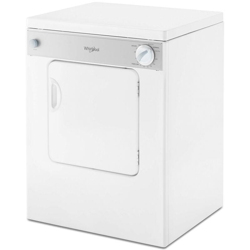 Whirlpool 24 in. 3.4 cu. ft. Stackable Compact Electric Dryer with Flexible Installation & Sensor Dry - White, , hires