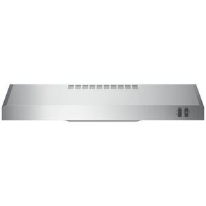 GE 30 in. Convertible Standard Style Range Hood with 200 CFM, 2 Fan Speeds & 1 Incandescent Light - Stainless Steel, , hires