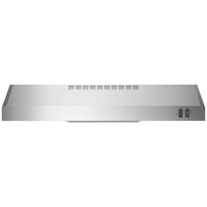 GE 30 in. Standard Style Range Hood with 2 Speed Settings, 200 CFM, Convertible Venting & Incandescent Light - Stainless Steel, , hires