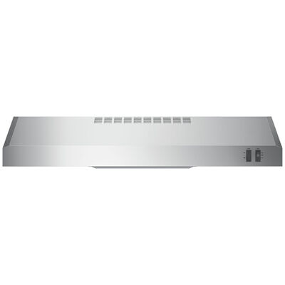 GE 30 in. Standard Style Range Hood with 2 Speed Settings, 200 CFM, Convertible Venting & Incandescent Light - Stainless Steel | JVX3300SJSS