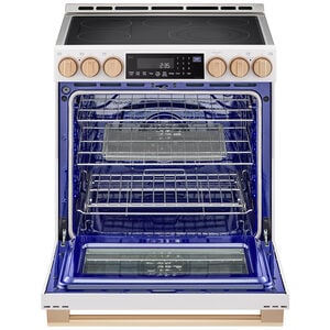 LG Studio 30 in. 6.3 cu. ft. Smart Air Fry True European Convection Slide-In Electric Range with Radiant Burners - Essence White, , hires