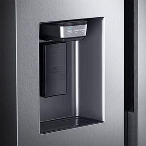 Samsung 36 in. 21.5 cu. ft. Smart Counter Depth Side by Side Refrigerator with Ice & Water Dispenser - Stainless Steel, Stainless Steel, hires